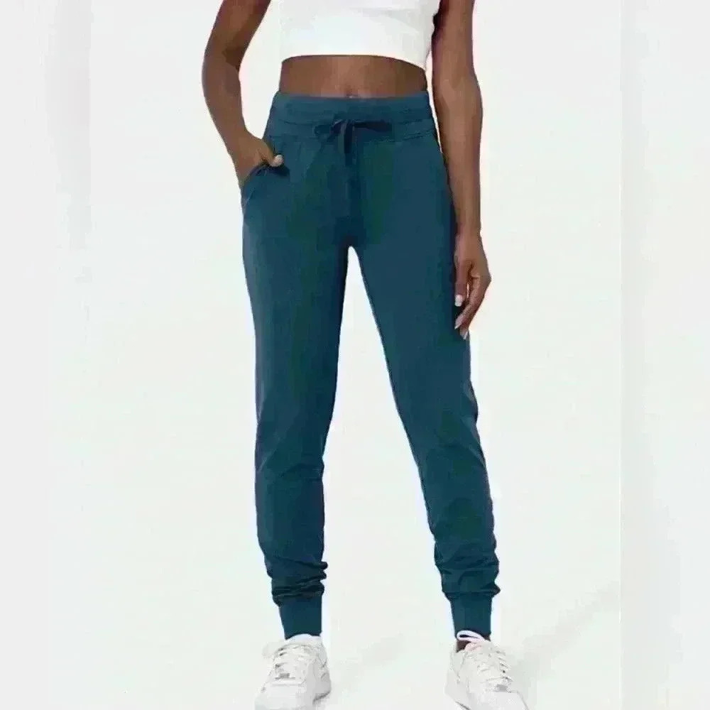 NWT Halara High Waisted Drawstring Side Pocket Casual Joggers in Titan Size S